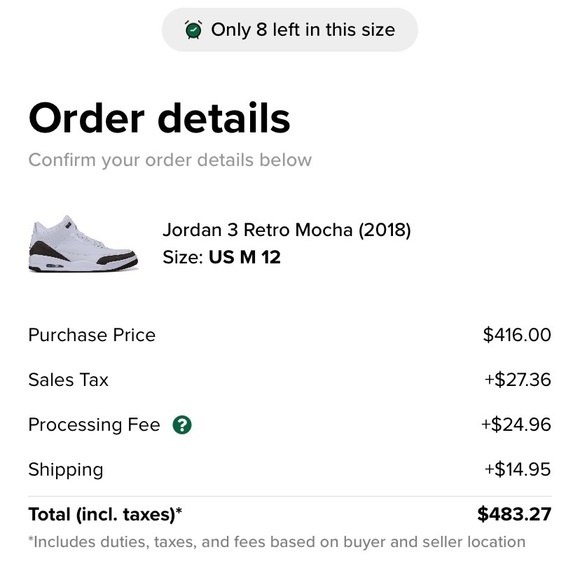 Air Jordan 3 retro mocha 2018 size 12 - Picture 13 of 13